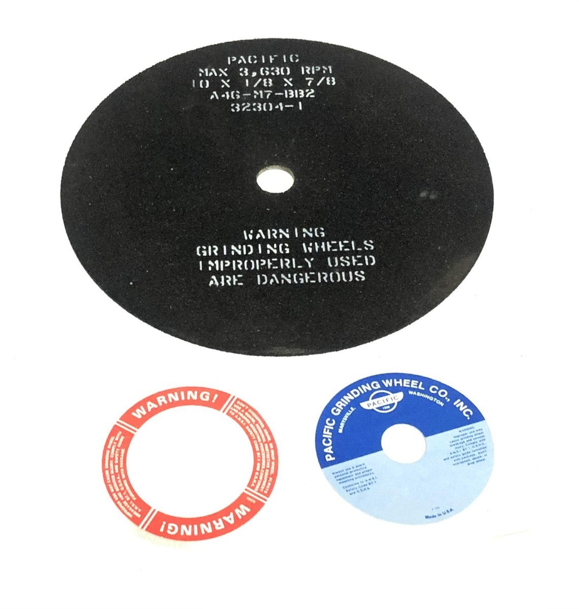 Pacific MAX 3630 RPM 10x1/8x7/8 Inch Grinding Wheel A4G-M7-BB2 (32304-1) NOS