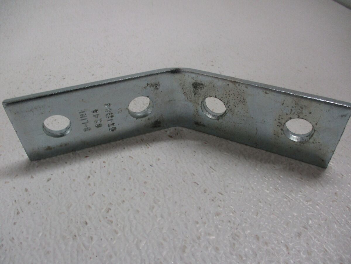 B-Line B248ZN Open Angle 45 Degree 4Hole Zinc Strut Connector Fitting (Lot of 5)