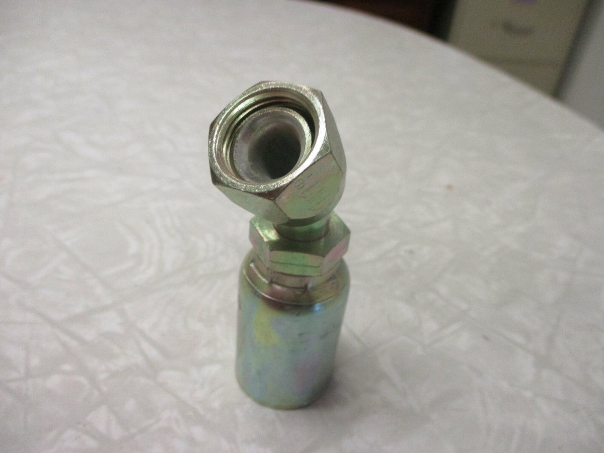 AeroQuip 1/2" Hose x JIC Female Swivel 45 Degree Hydraulic Fitting FJ9129-0808