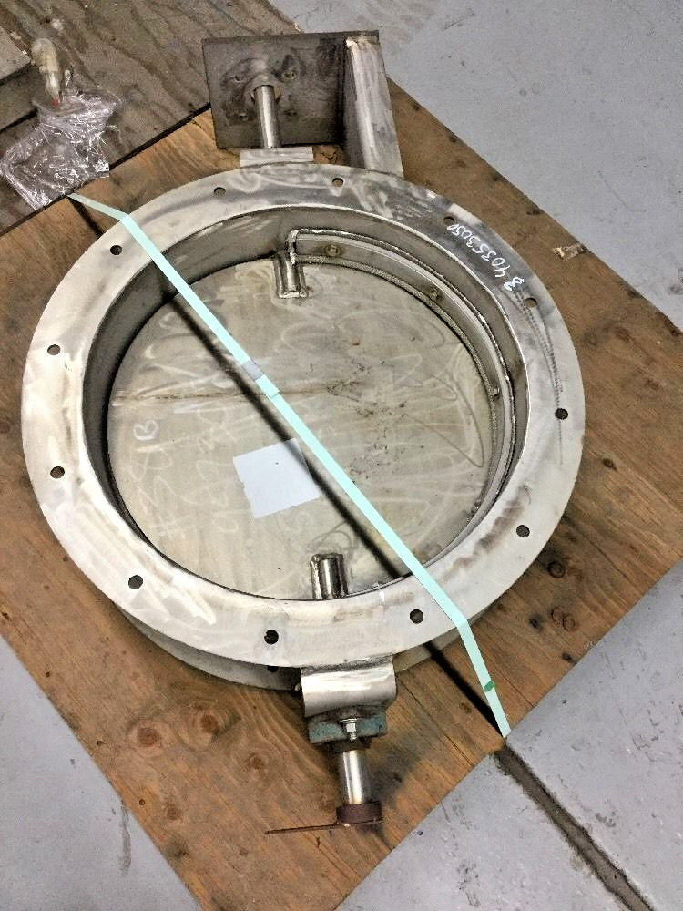 24" Vent / Damper Butterfly Valve Flanged End, Stainless Steel