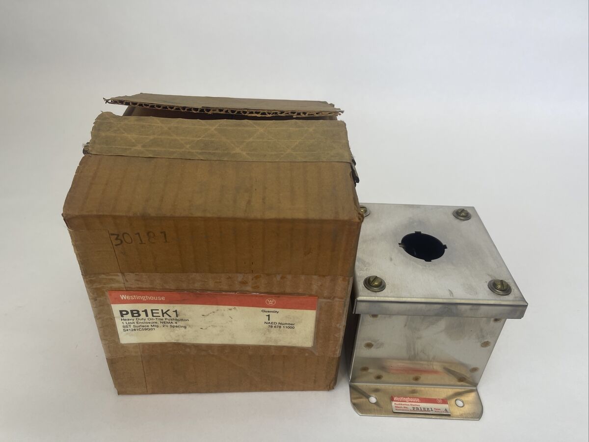 WESTINGHOUSE PB1EK1 HEAVY DUTY OIL-TITE PUSHBUTTON 1 UNIT ENCLOSURE NEMA 4