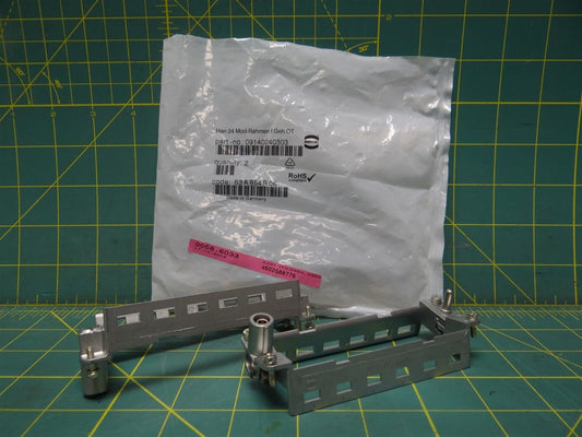 (Qty: 2) Harting 6 Module Male Heavy Duty Retaining Frame Size 24B 09140240303