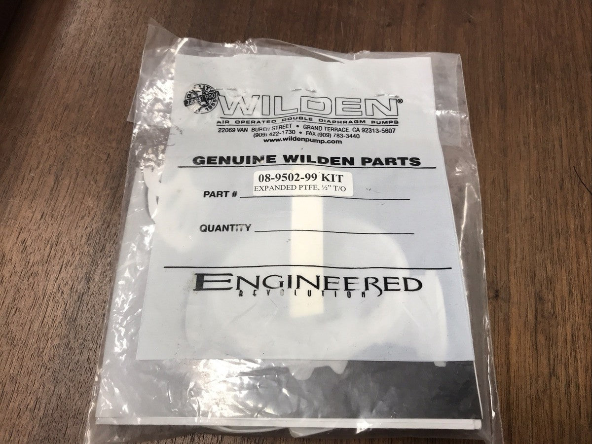Wilden Pump 08-9502-99 Gasket Tape Kit 08950299KIT Expanded PTFE 1/2 T/O