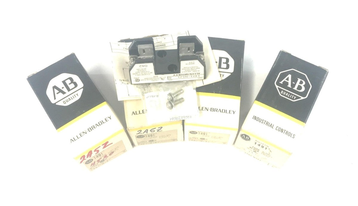 Allen-Bradley Fuse Block Series D 1491-N121 [Lot of 4] NOS