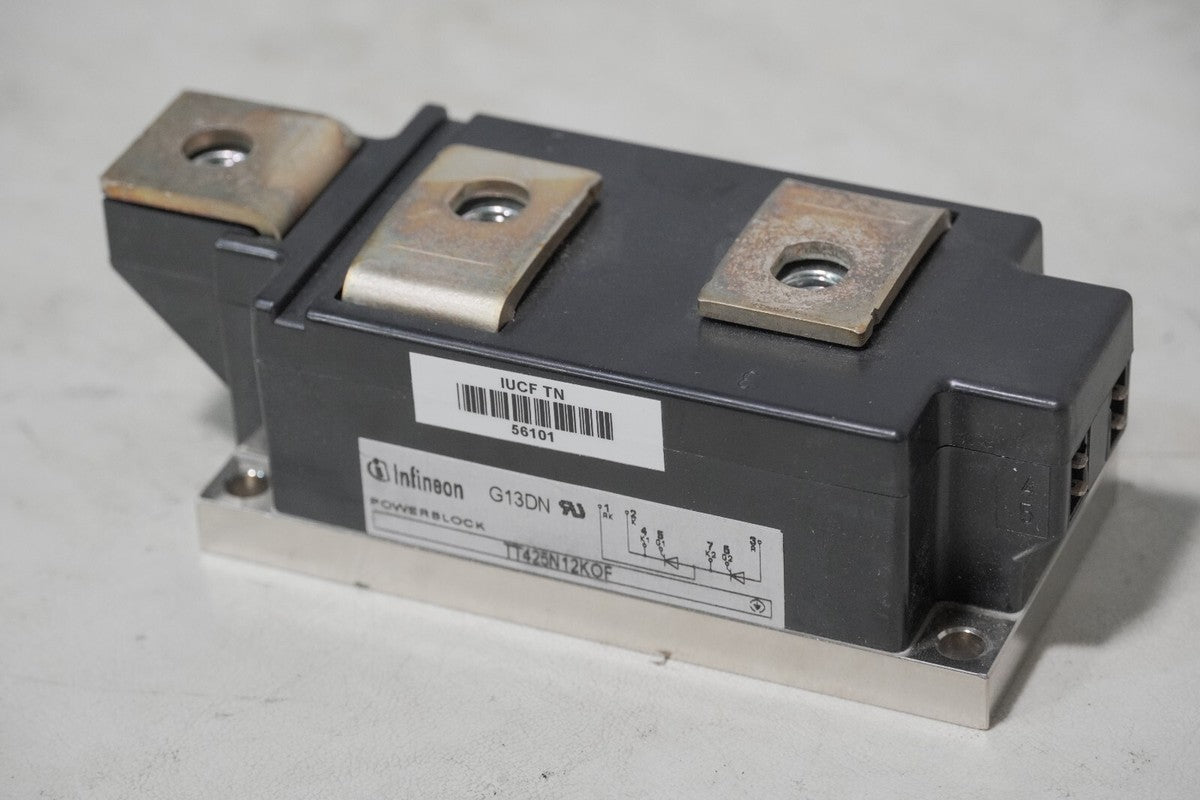 Infineon TT425N12KOF powerblock, 1200VAC, 425A, Thyristor/Thyristor 60 mm Power