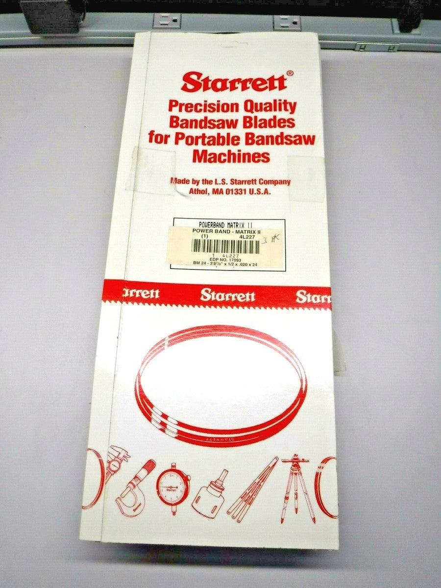 Starrett 4L227 Power Band Matrix II Welded Power Band Saw Blade (Lot of 3) "NEW"