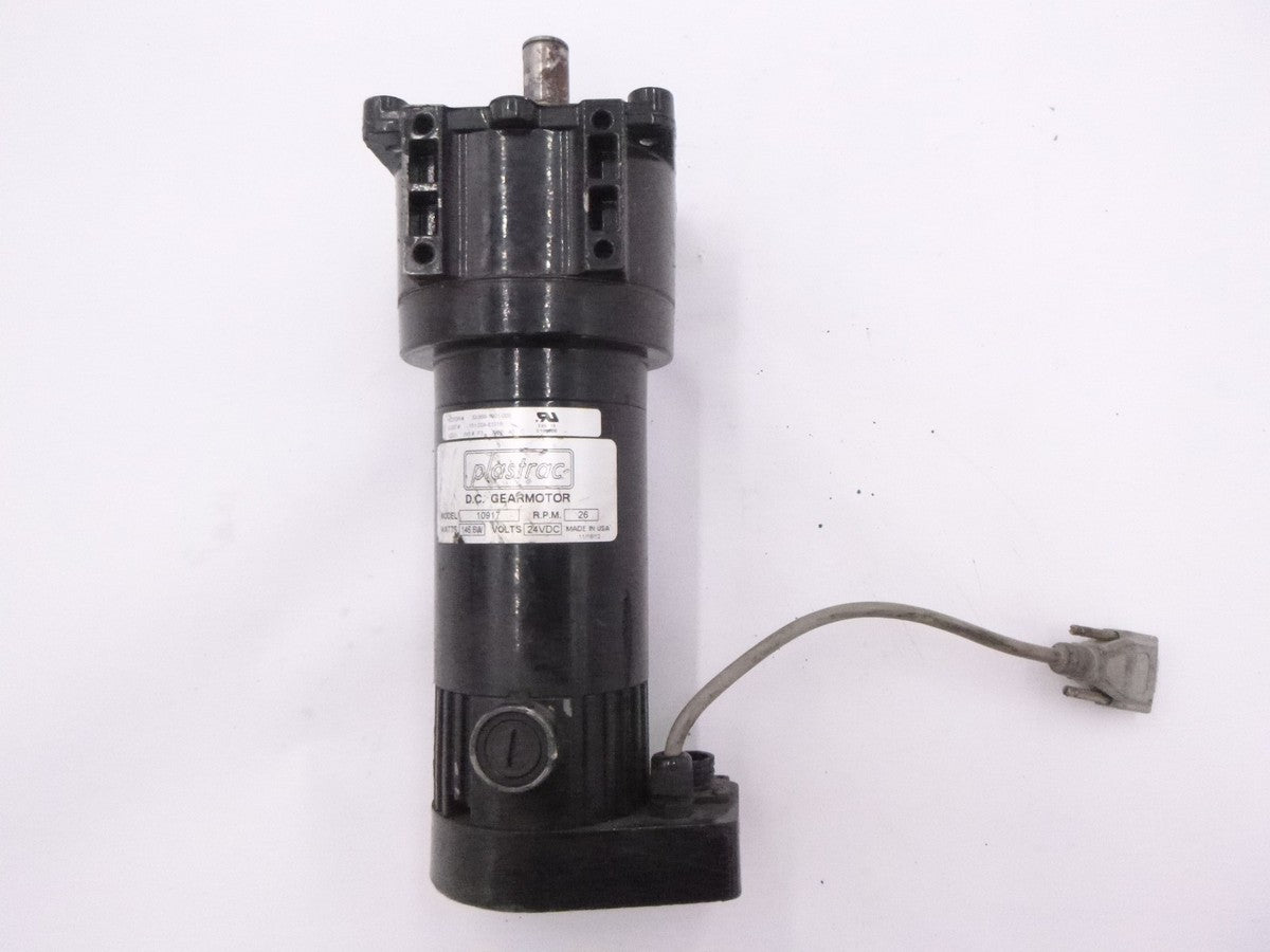 Plastrac DC Gearmotor 26RPM 146.6W 24V for Plastrac Color Blender Feeder