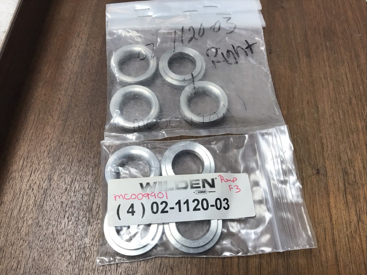 Lot Of 8 Wilden Pump Stainless Steel Valve Seat P/N 02-1120-03