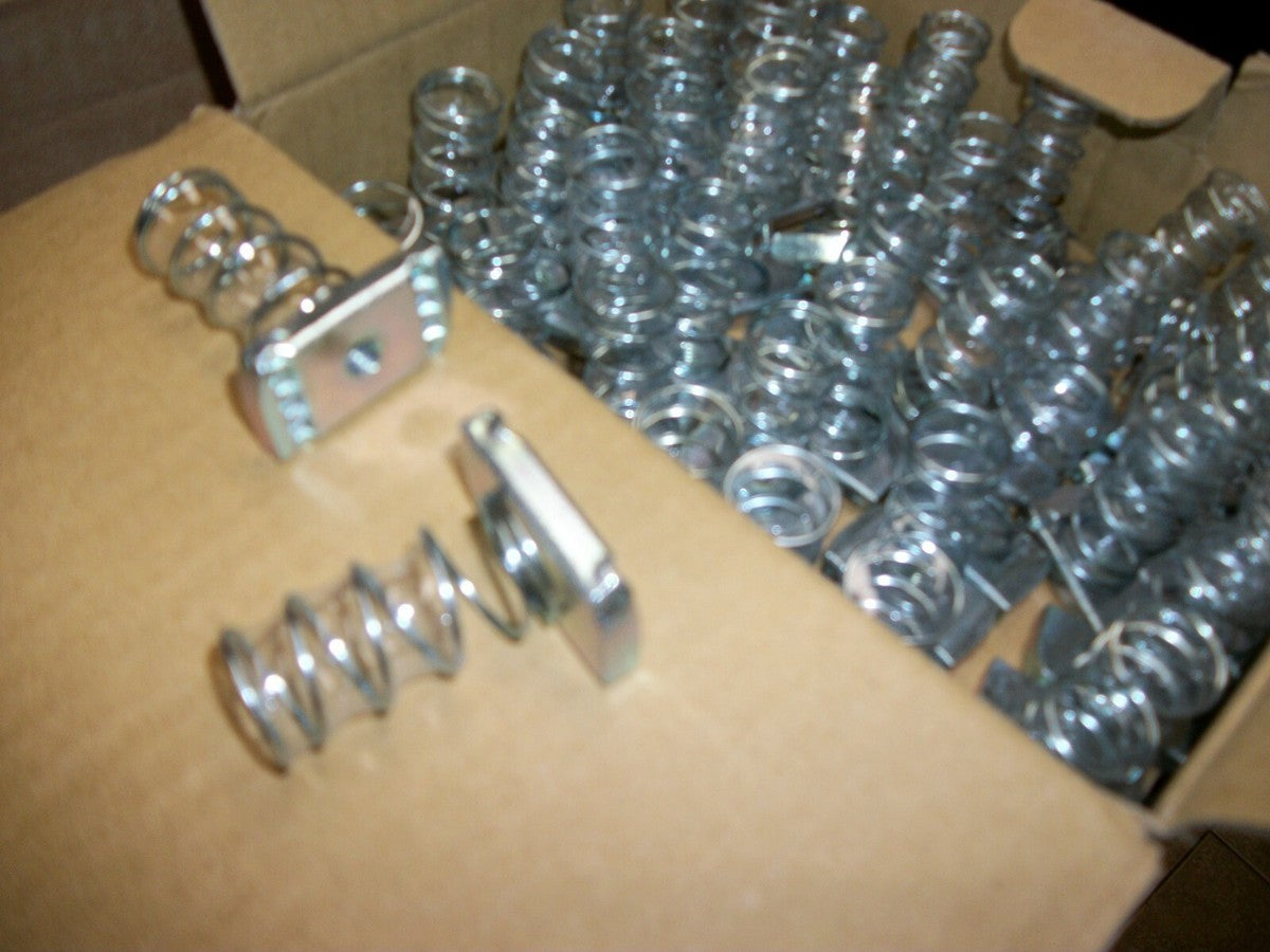 PARTIAL  CASE OF 84   Strut CHANNEL  NUT Galvanized Steel Regular Spring CENTAUR