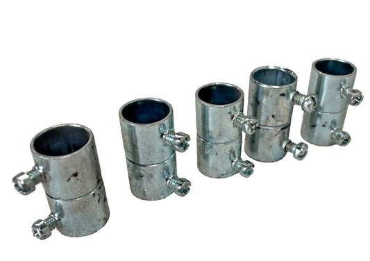 1/2" EMT Set Screw Coupling, Zinc (Lot of 5)