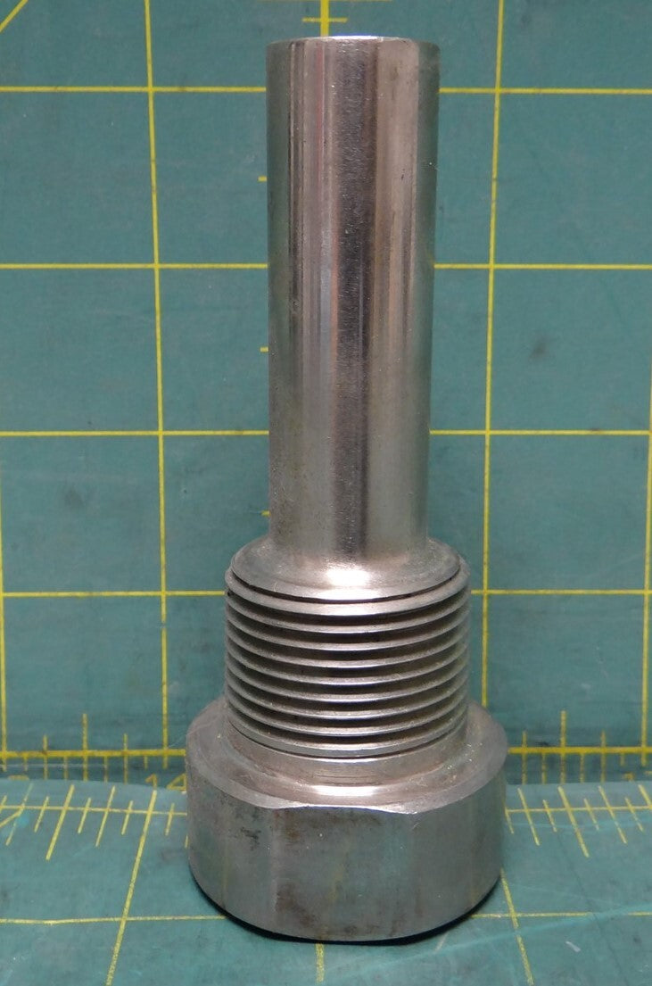 316 SS Thermowell 1" MNPT x 1/2" FNPT 2.5" Insertion Length .82" Probe Diameter