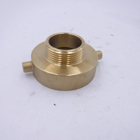 2-1/2" NST Female x 1-1/2" NST Male Brass Fire Hose Hydrant Adapter w/Pin