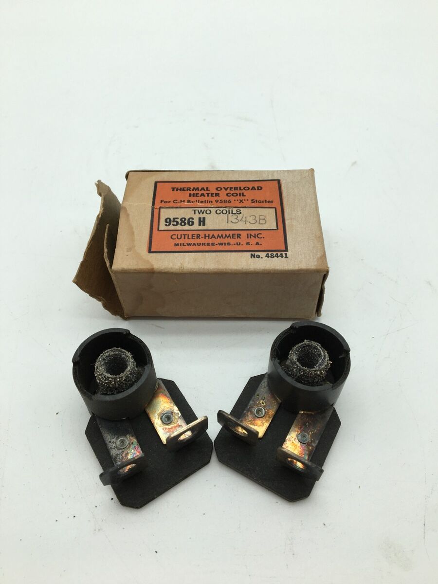Lot of 2 Cutler-Hammer H-1343 Thermal Overload Heater Coil for C-H Bulletin 9586