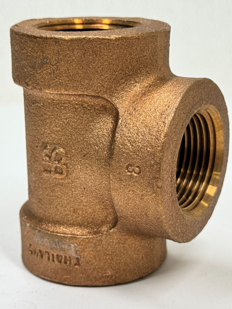 TEE Bronze 1" Class 250 Female NPT Thread Ends