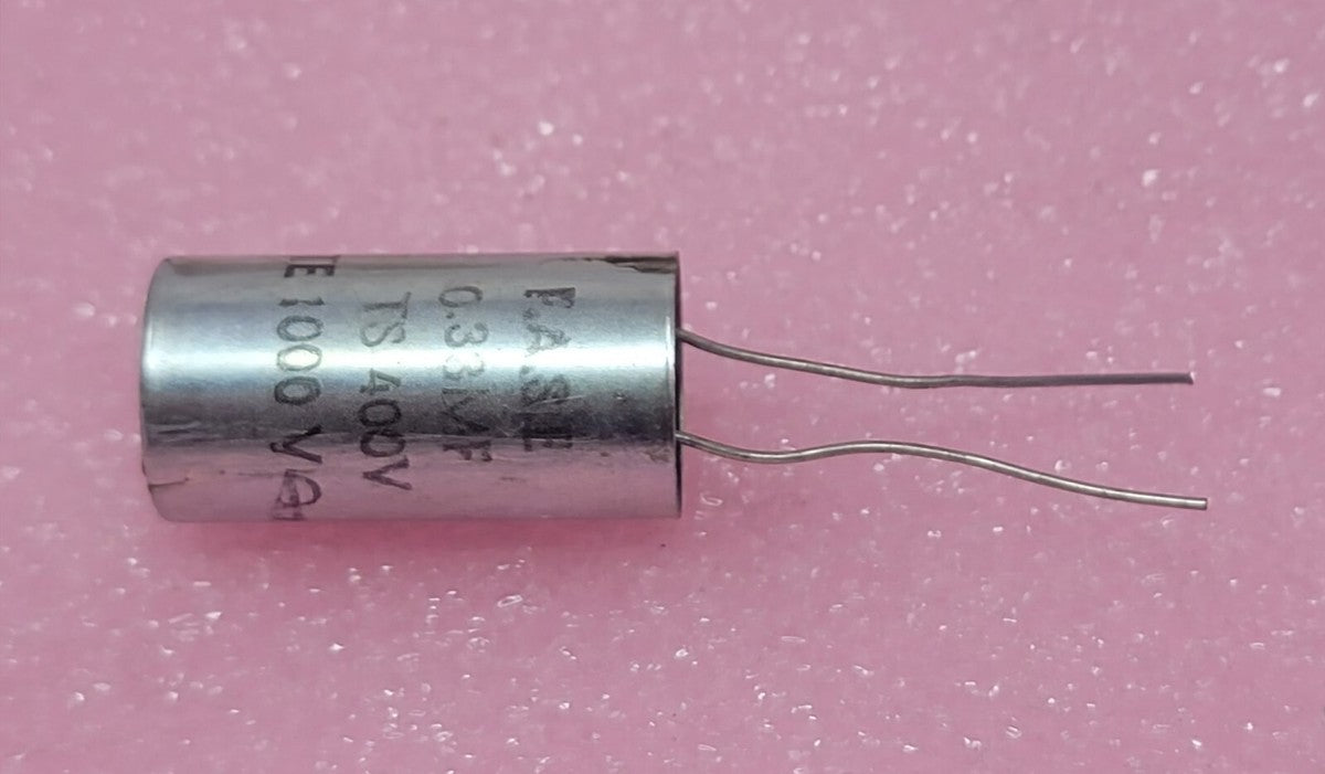 F.A.S.E - 0.33UF/400 - 0.33uF 1000VAC Stainless Steel Radial Crossover Capacitor
