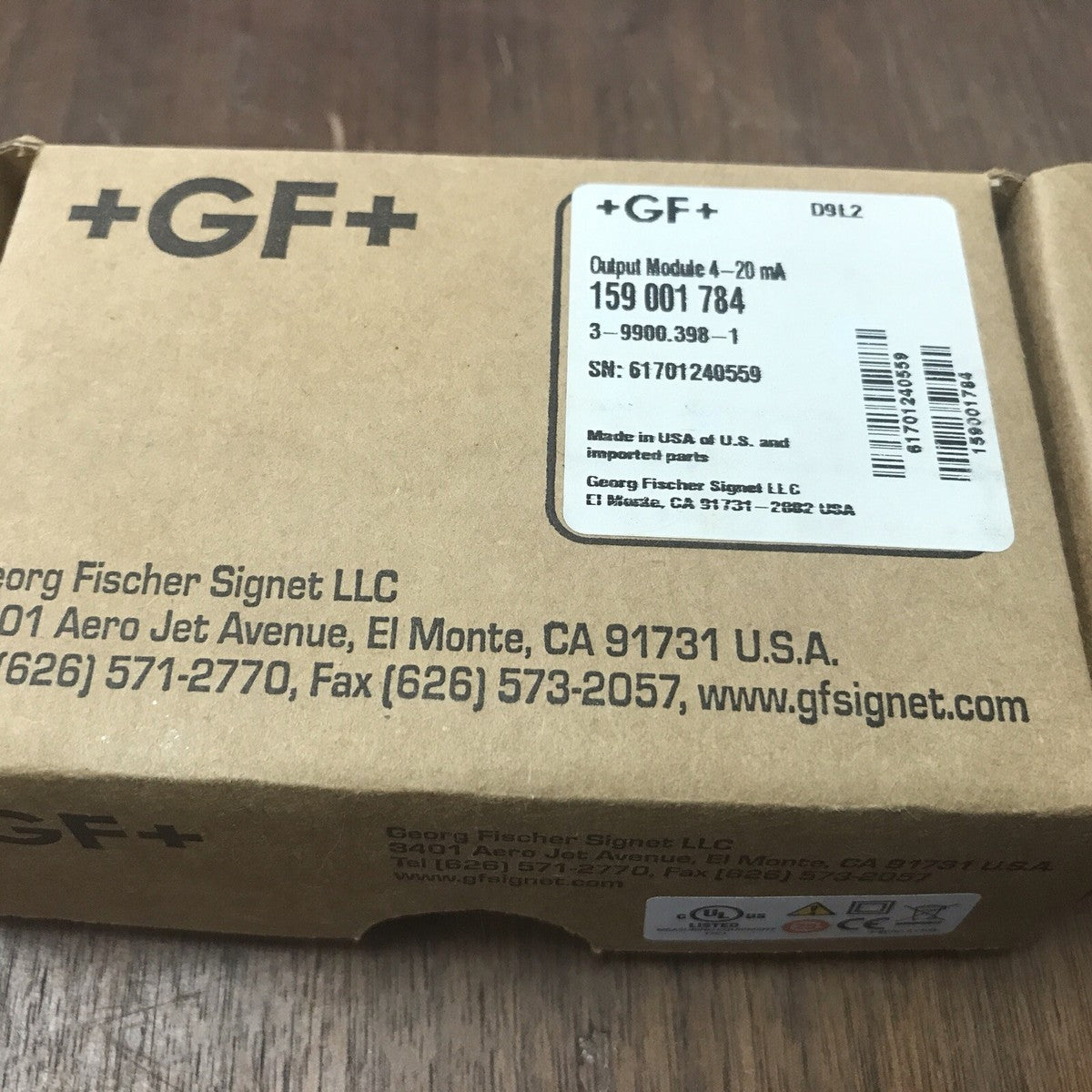GEORG FISCHER SIGNET 3-9900.398-1 / 399003981 159 001 784 Output Module 4-20 mA