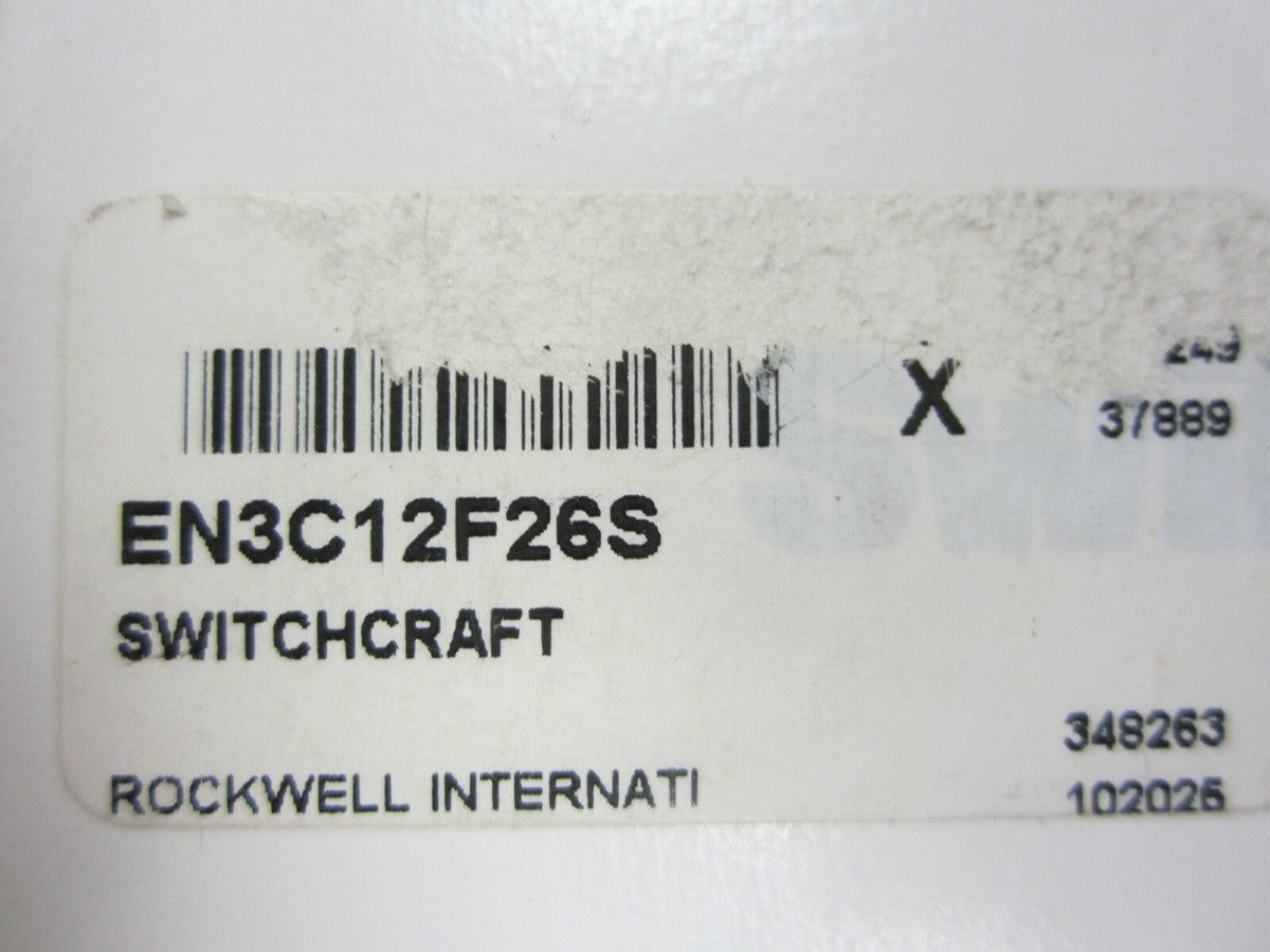 Rockwell International EN3C12F26S Switchcraft Connectors (Lot of 3)