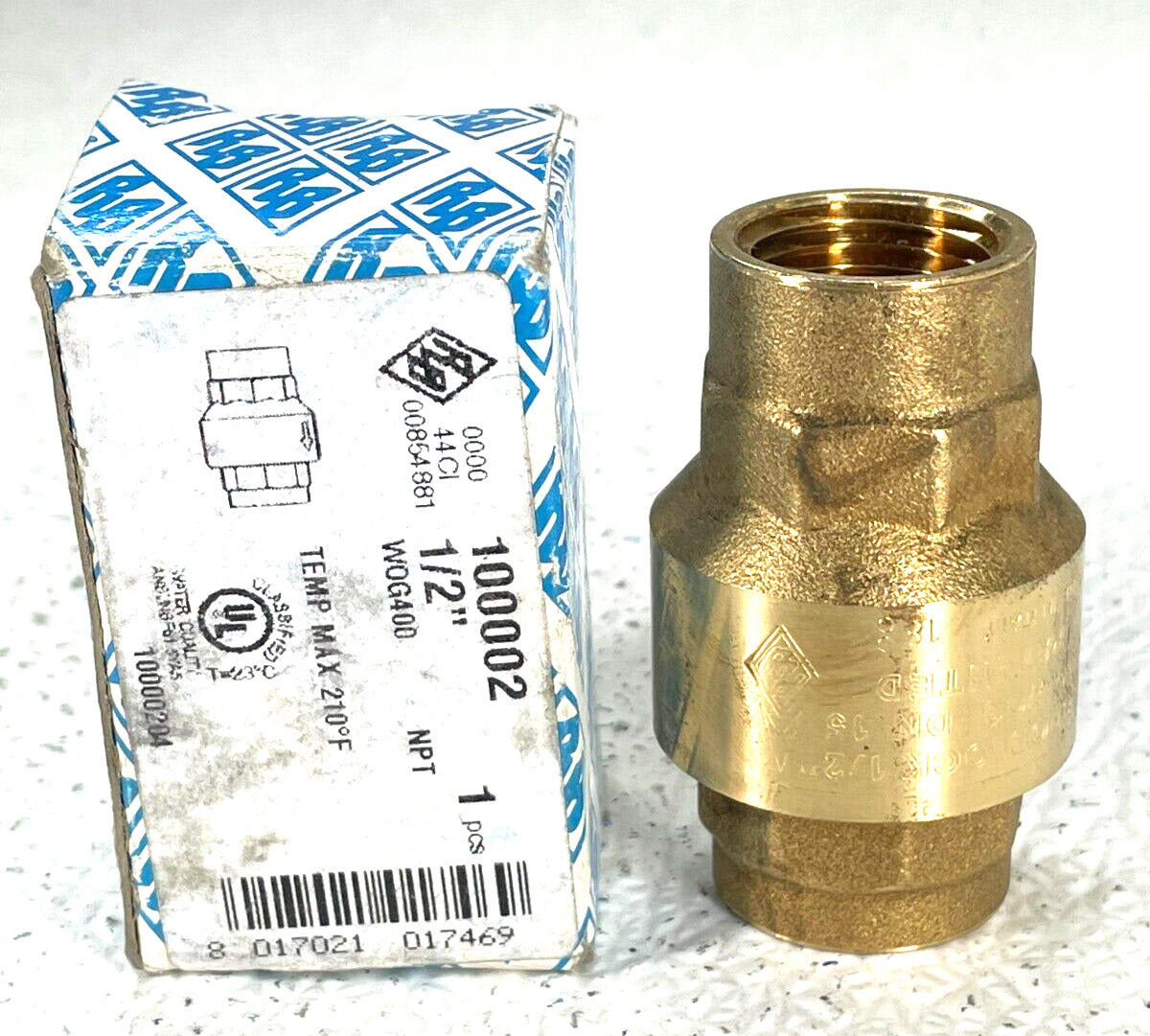 Brass In-line Check Valve 1/2