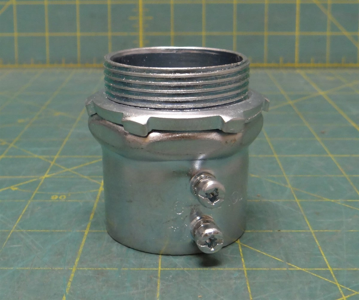 1-1/2" Crouse-Hinds Straight Steel Set Screw Connector EMT Conduit Fitting