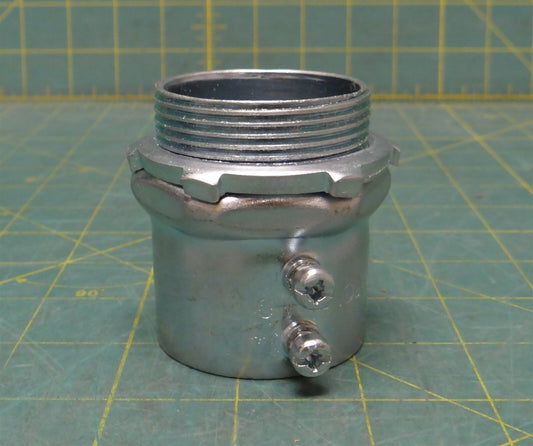 1-1/2" Crouse-Hinds Straight Steel Set Screw Connector EMT Conduit Fitting