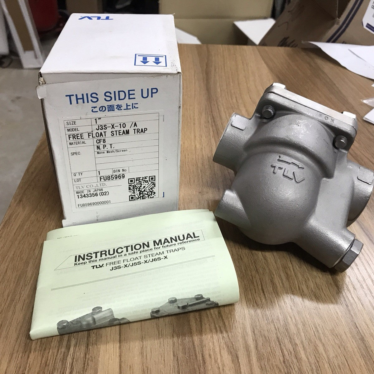 NEW TLV J3S-X-10 /A free float steam trap 1" in CF8 1 Inch