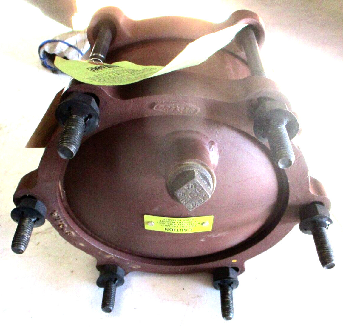 DRESSER Style 31 Line Cap Coupling Fits 8" (9.30 OD) Cast Iron Pipe w/ 1" Tap
