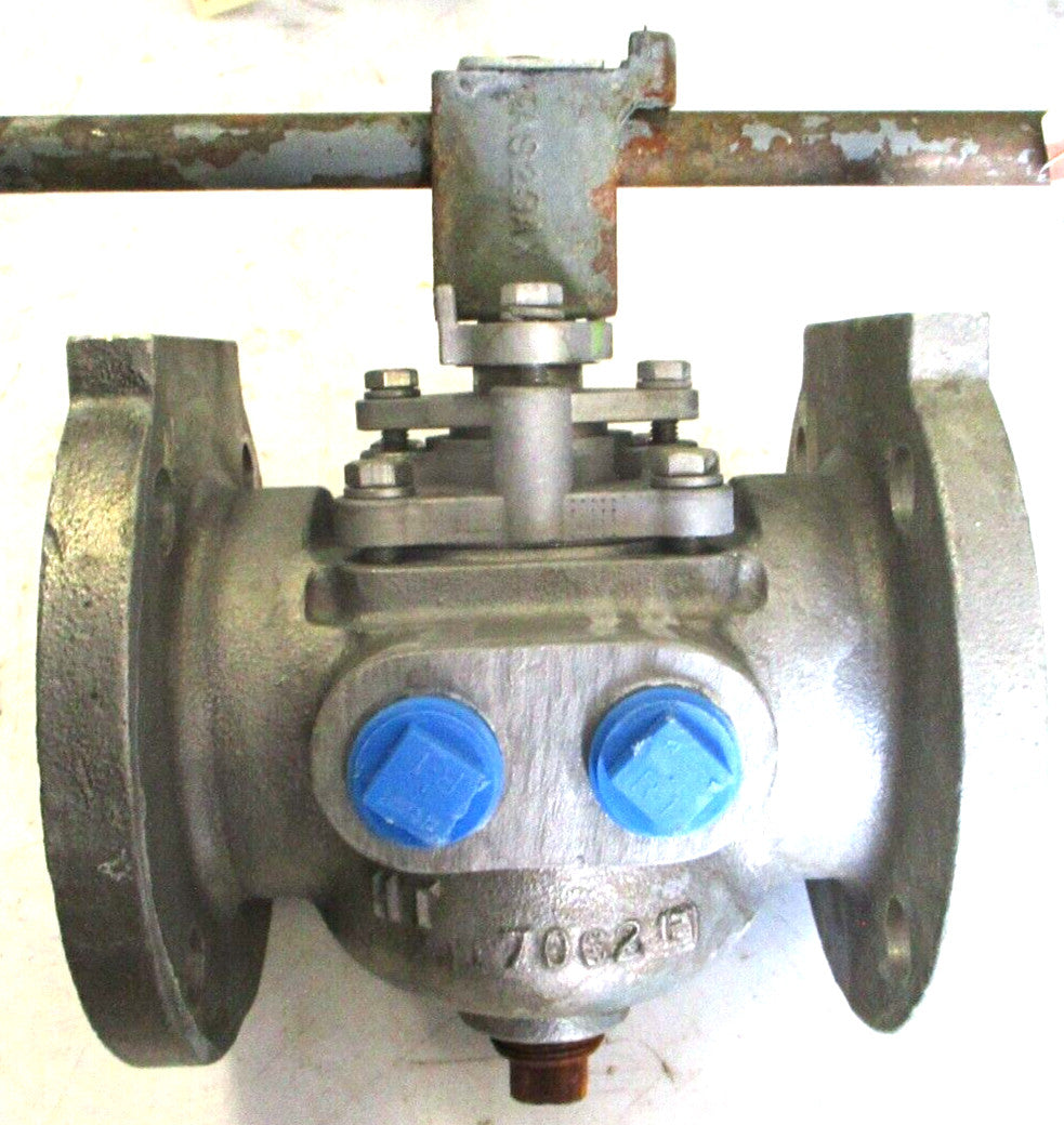 Stainless Sleeved / Jacketed Plug Valve 2-1/2" x 2" Class 150 RF Flanged CF8M