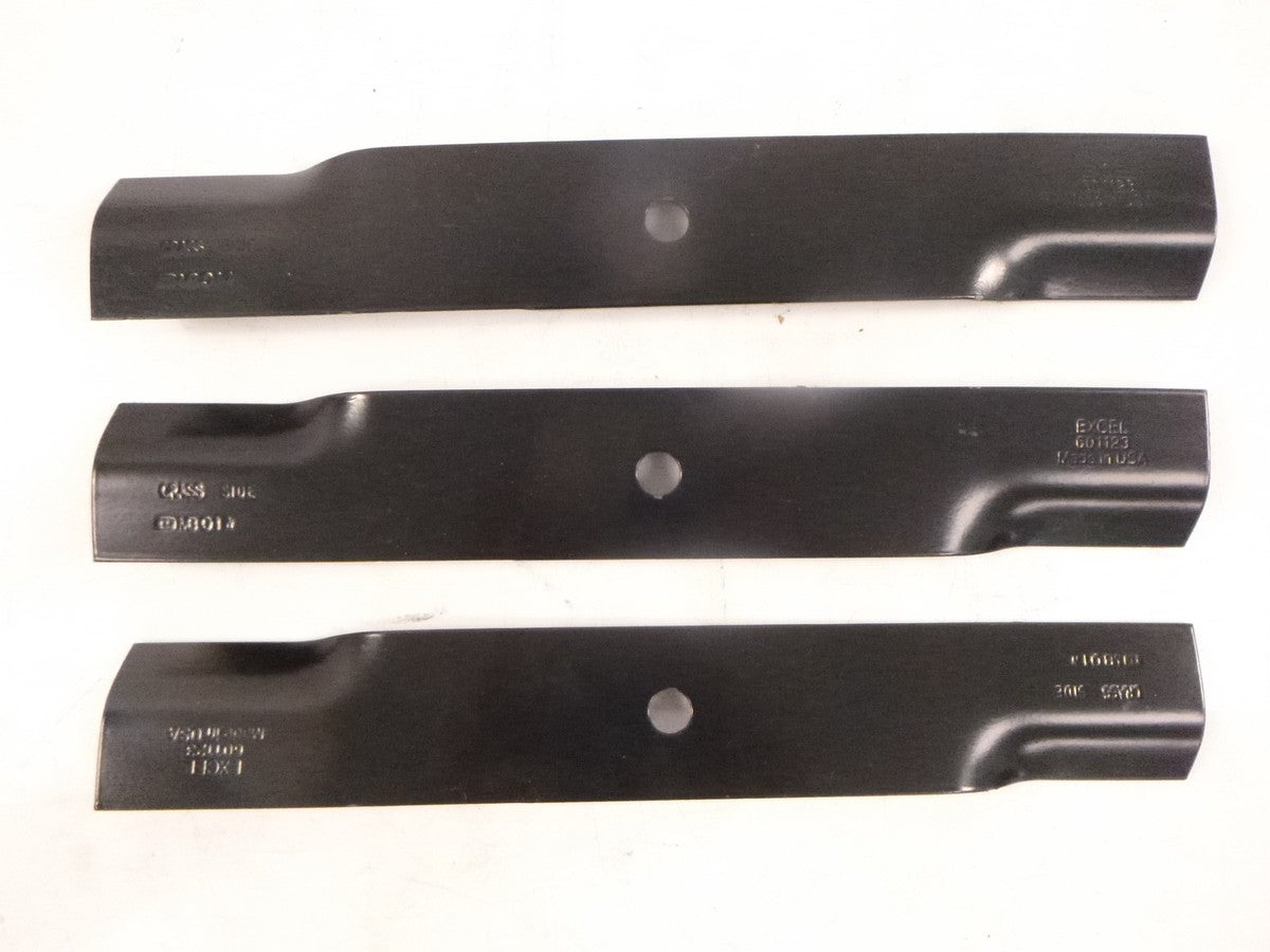 3 Pack OEM Hustler 601123 Mower Blades for Fastrak SD SDX 48" Decks