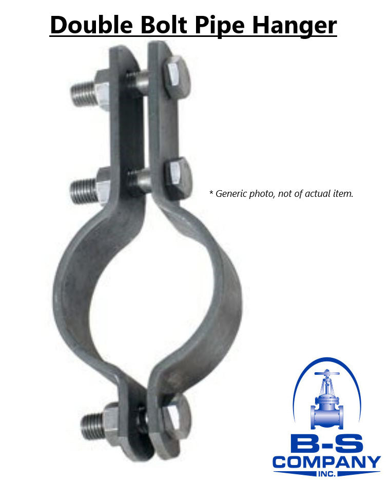 Double Bolt Pipe Hanger Fig. 295 8" IPS Pipe Size (8.625 OD) Gray Epoxy Coating 