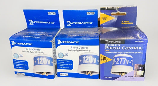 *QTY 3* Intermatic Lc4536c Photo Control Locking Type 120 To 277V. NEW!