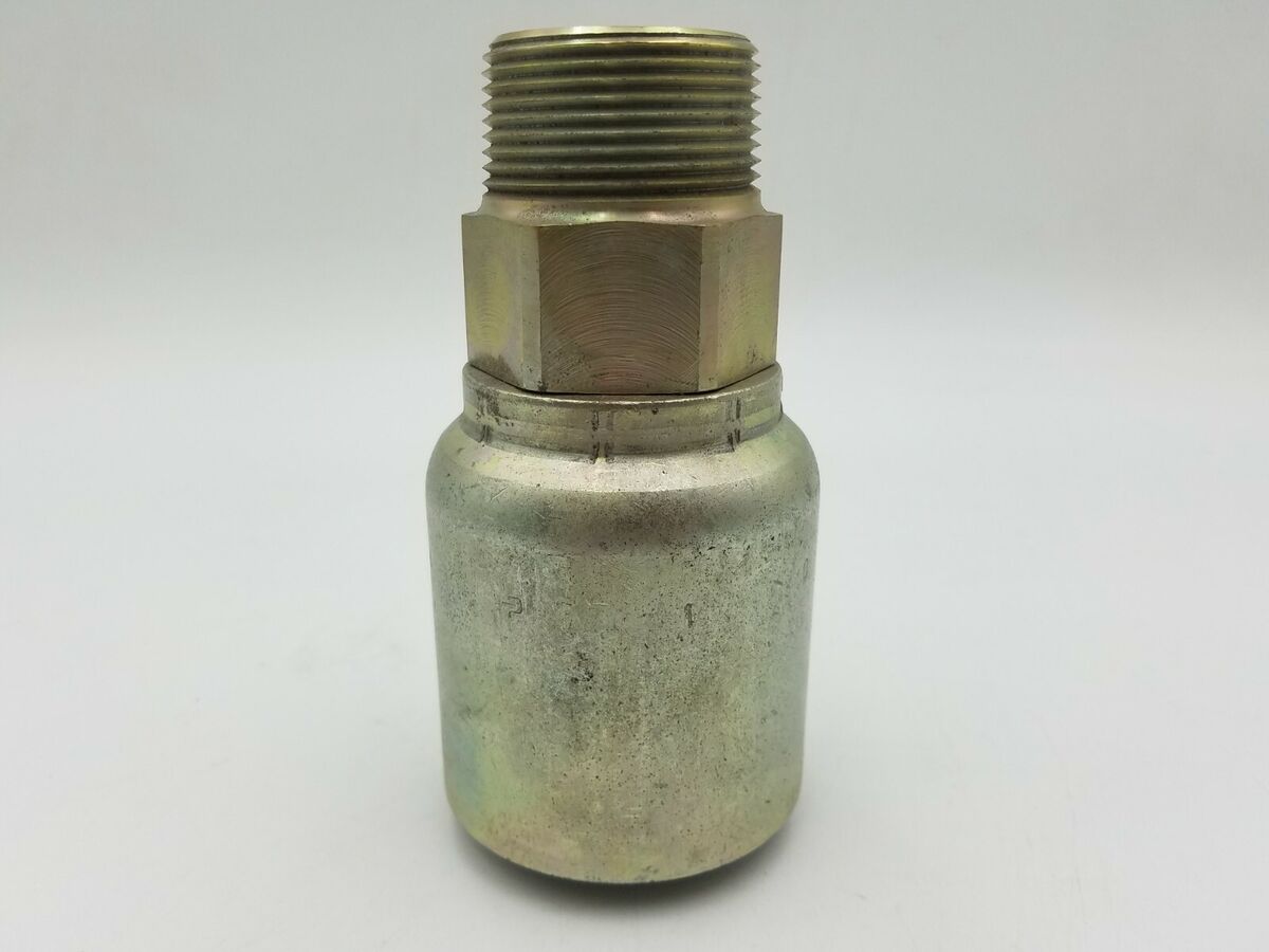 Parker 10178-20-20 Hydraulic Hose Fitting 1-1/4" NPTF 1-1/4" Hose Steel Straight