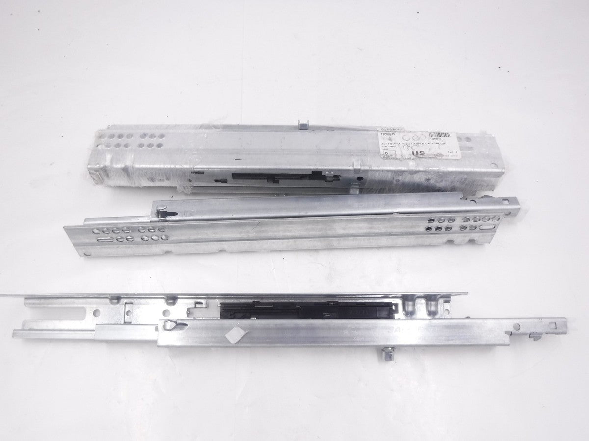 4 Pack Salice Futura 15"L Extension Push Open Undermount Drawer Slides SEE DES