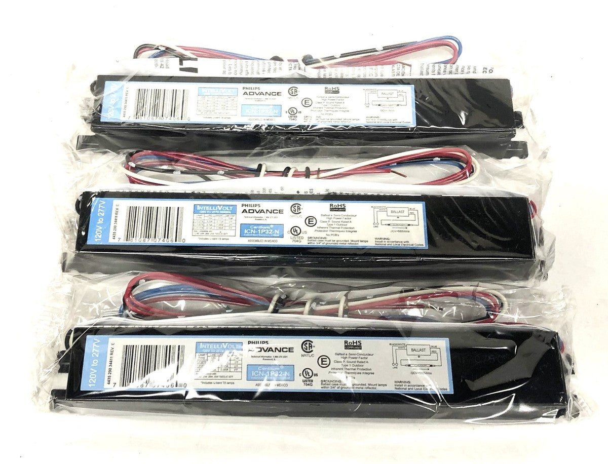 Advance InetlliVolt 120-277V 50/60Hz Centium Ballast ICN-1P32-N [Lot of 3] NOS