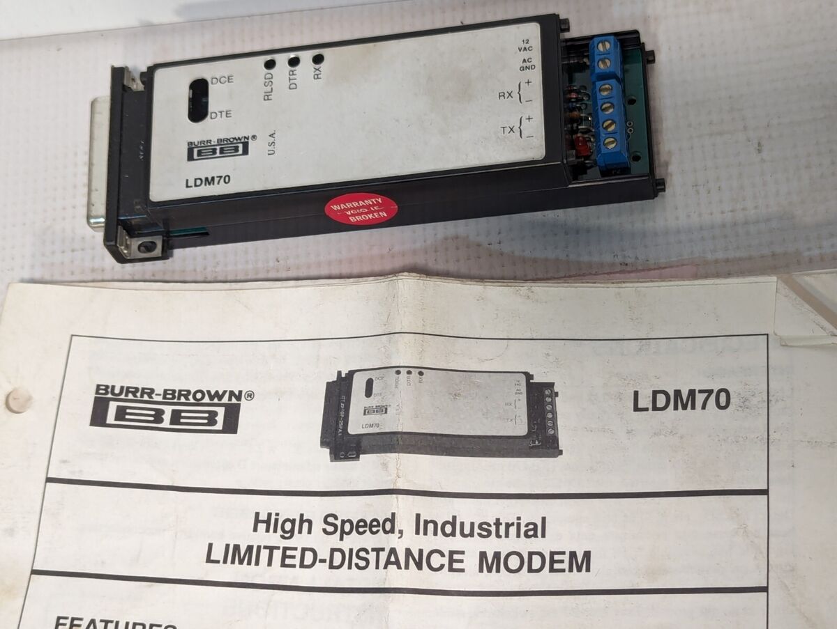 Burr-Brown LDM70 High Speed Industrial Limited-Distance Modem