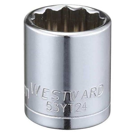 Westward 53Yt24 Westward 3/8 In Drive, 16Mm Triple Square Metric Socket, 12