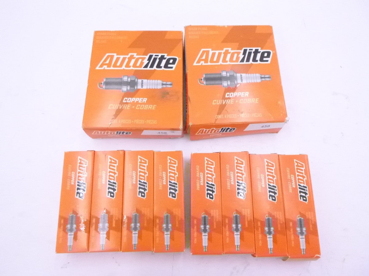 8 Pack Autolite 458 Copper Non-Resistor Spark Plugs