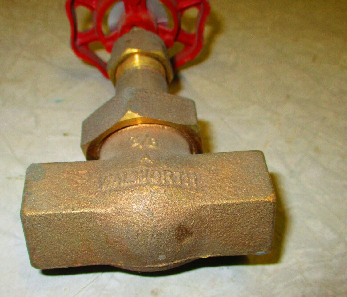 Walworth 3160 3/8" Threaded NPT Bronze Globe Valve 300 SWP / 600 WOG Manual Op.