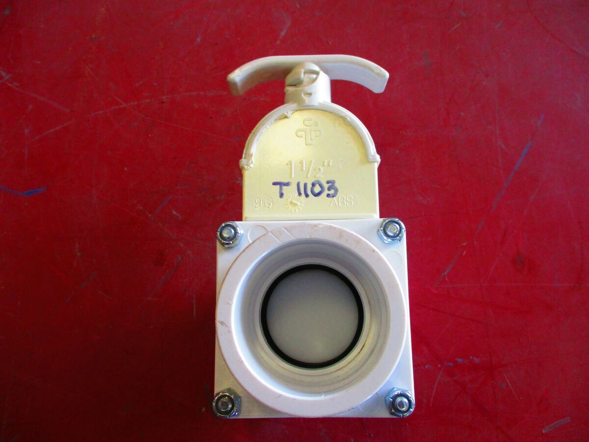PVC Knife Gate Valve | CPLP Fig: 96-ABS | 1-1/2" Socket End | Handle Operated