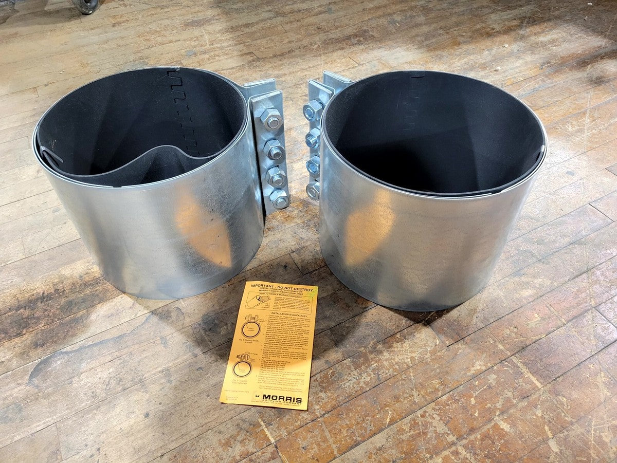 2Pc Morris 12-4C-OD 0112004B2 12" Bulk Material Conveyor Compression Coupling