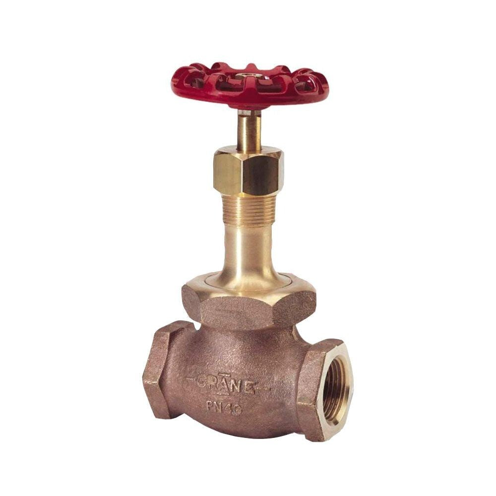 CRANE 14-1/2P Globe Valve 1-1/2" NPT 150-S, 300-CWP Union Bonnet, SS Disc & Seat
