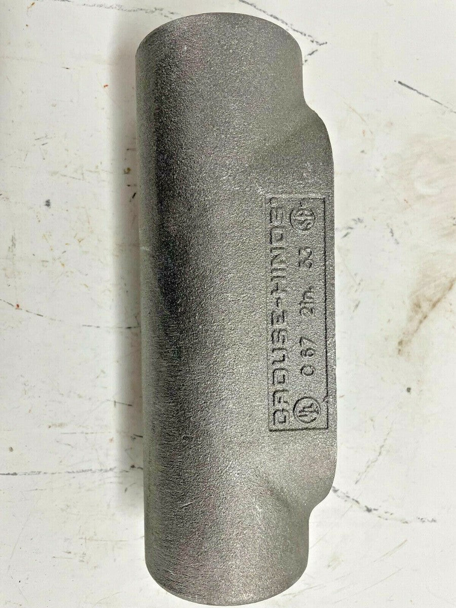 C67SA Eaton Crouse-Hinds 2" Form 7 Aluminum Conduit Outlet Body / Box (Lot of 1)