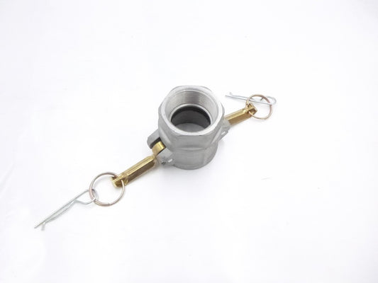 1-1/2" Type D Stainless Steel Camlock Female x Female NPT D150-SS Aluminum