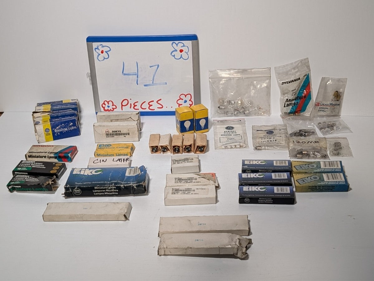 41 Packs of Miniature Light Bulbs Sylvania GE EiKO Chicago Assorted