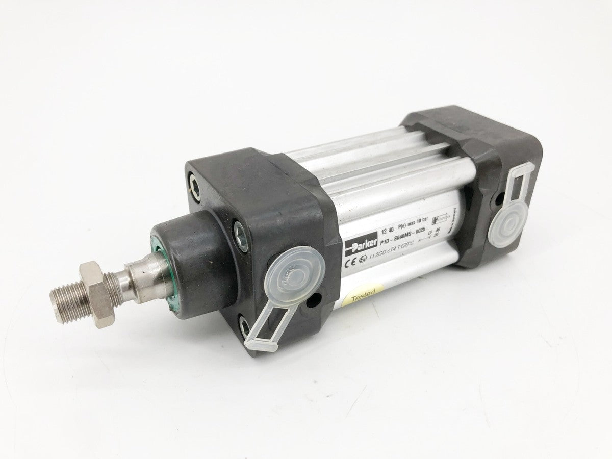 New Parker P1D-S040MS-0025 Pneumatic Cylinder 40mm Bore 25mm Stroke - No Box