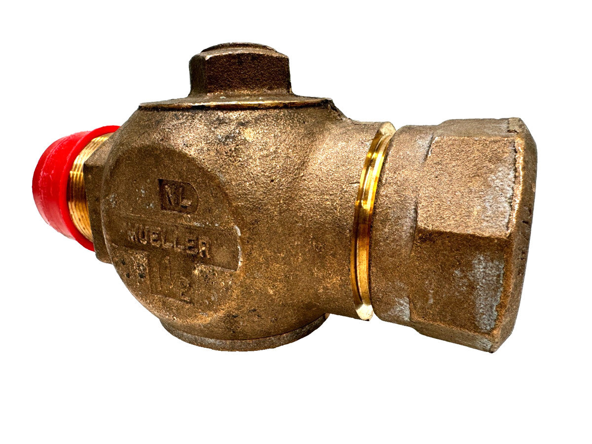 MUELLER Corporation Valve 1-1/2" AWWA CC Thread x IPS Compression, LEAD FREE