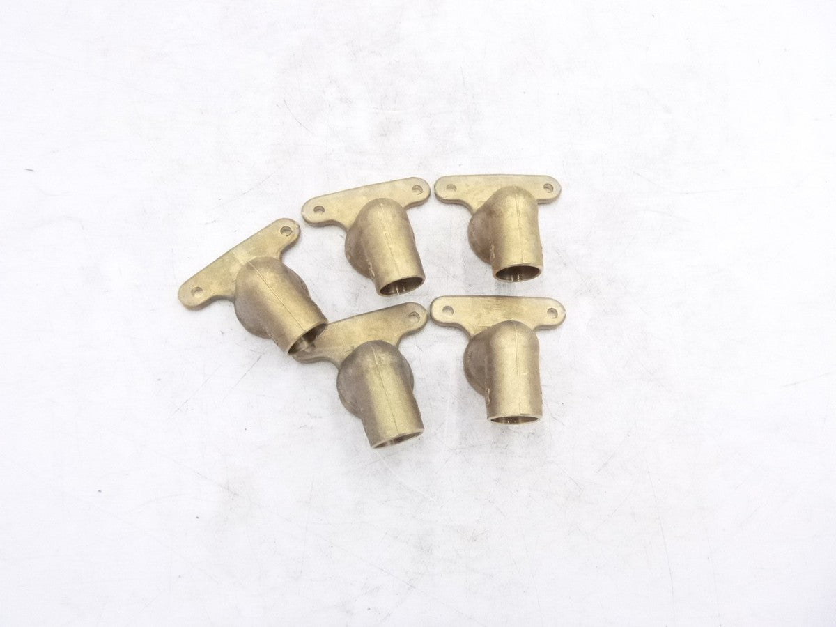5 Pack Everbilt 1/2" Bronze 90° Cup x FIP High Set Drop Elbow Fitting