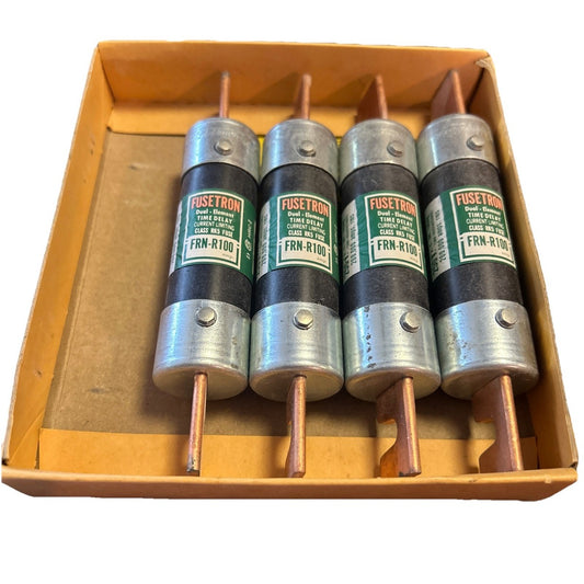 (4) Fusetron Fuse FRN-R-100 Dual Element Time Delay 100A 250V FREE SHIPPING!  B4