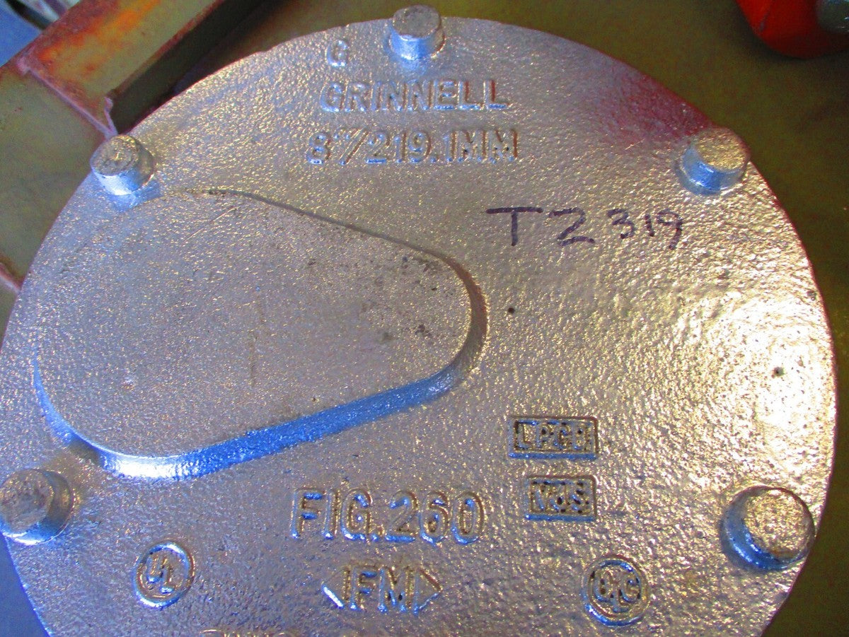 Grinnell 260 8" Galvanized Cap for Use with Grooved End Piping Products