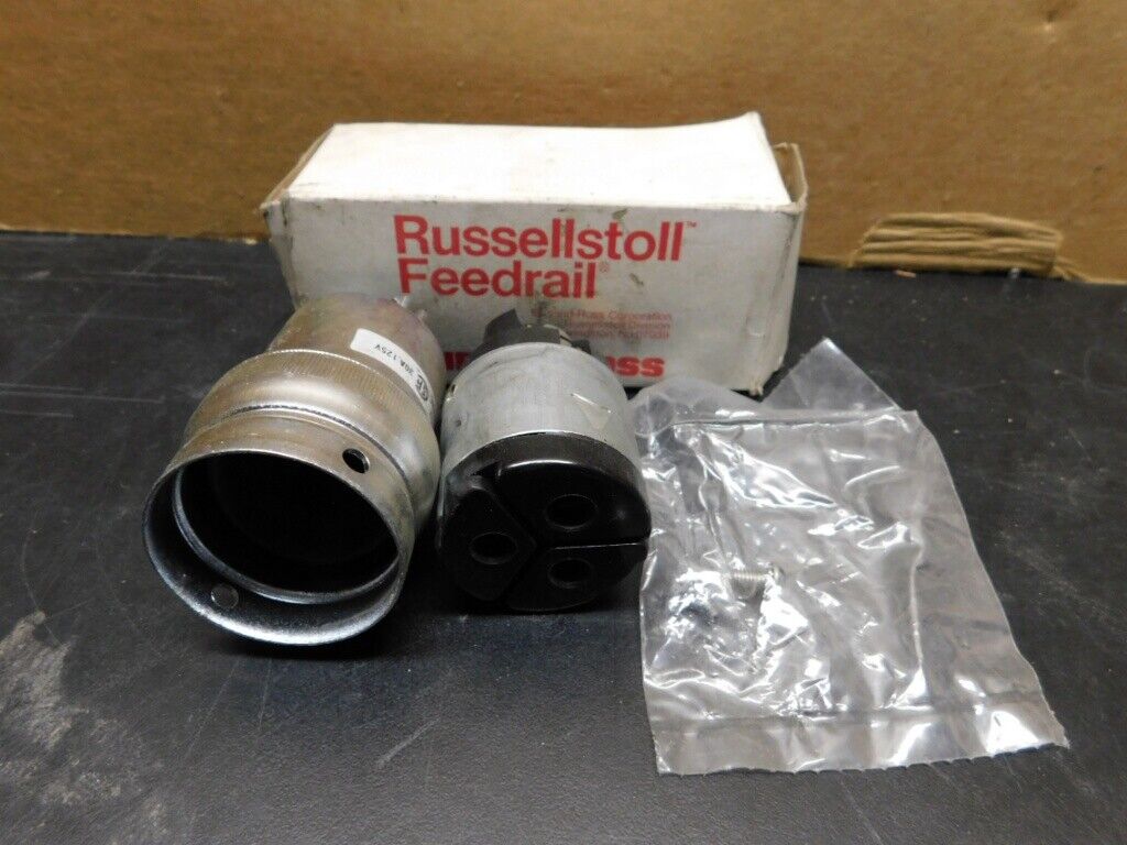 NEW RUSSELLSTOLL RUSSELL STOLL -- 8025 EVER-LOK CONNECTOR 30A-250V 20A-600VAC