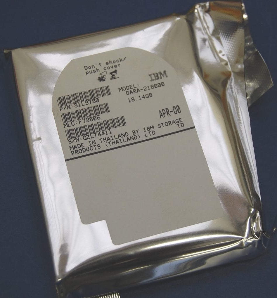 DARA-218000, PN 31L9780, MLC F42375, IBM 18.1GB IDE 2.5 Hard Drive